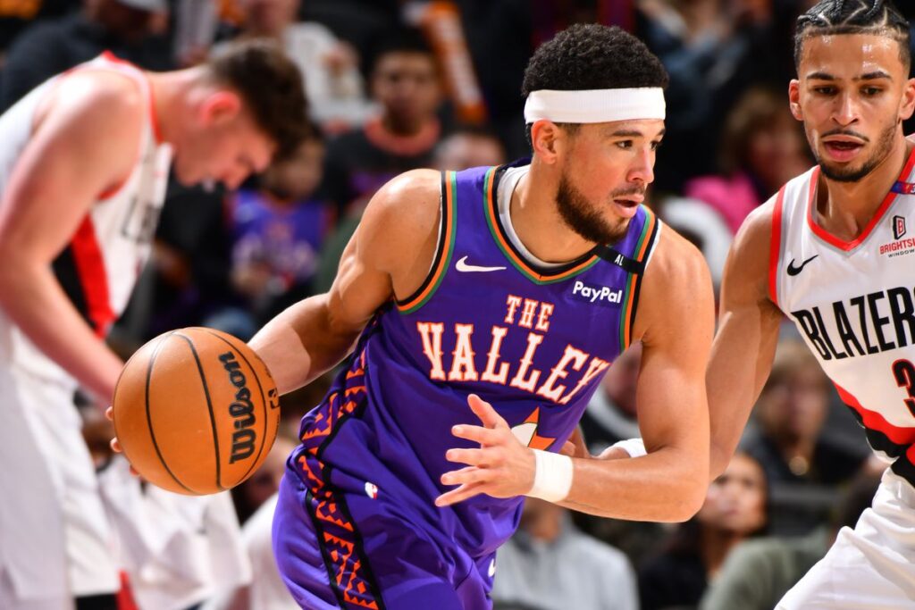 Phoenix suns vs portland trail blazers match player stats